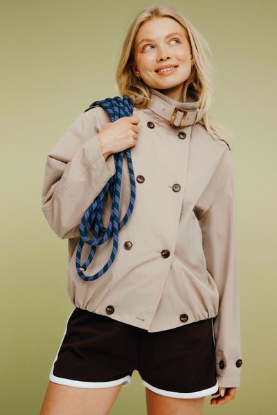 Ensemble "Trench & Short en molleton"